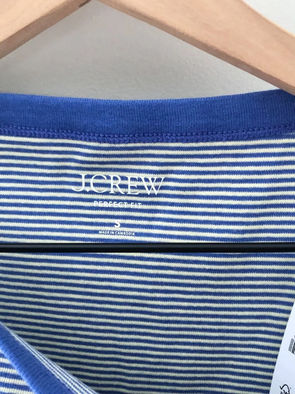 NWT J.Crew Perfect-fit boatneck tank top in stripe